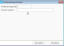 av sup integ onderneming aanmaken